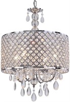 Q&S Modern Crystal Chandelier Light Fixture