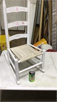 Small white rocker