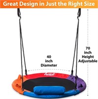 40" Saucer Tree Swing for Kids