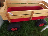 Red wagon w/ sides