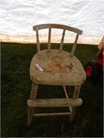 antique kids stool