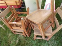 set of 4 kid's chairs