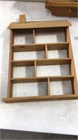 4 Wood wall shelves