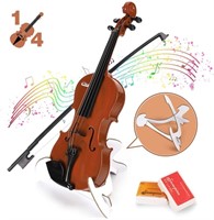 BAOLI Kids Simulation Violin Toy, 1/4 Brown