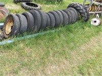 ASSORTED TRACTOR TIRES AND WHEELS