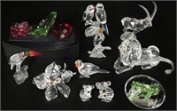 Lot of Swarovski Crystal Animals & Other Swarovski
