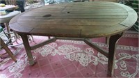 Outdoor Wooden  Table-43x60x28"