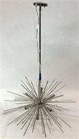 Luminaire Chrome Sputnik-Type Light Fixture.