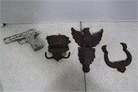 Decorative Cast Iron Lot & Toy Cap Gun