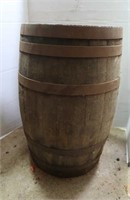 Vintage Wooden Barrel-24'H