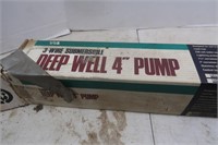 Deep Well 4" Pump(As Is-used)
