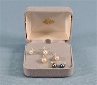 (6) 14K Gold Mounted Pearls
