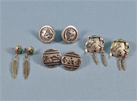 4pr. Southwest Indian Earrings