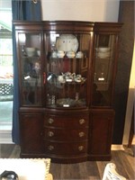 Drexel Lighted One Piece China Hutch