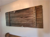 Vintage wooden door-being used as wall decor