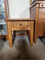 Vintage Solid Wood End Table