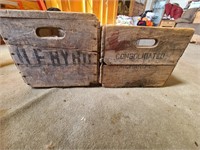 Lot 2 Antique Wooden Crates