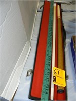 WINSTON POOL CUE, ADVERTISING YARDSTICK