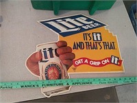 Miller lite metal sign