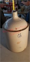 Vintage #5 Red wing shoulder crock jug, damaged
