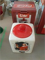 Coca-Cola cookie jar w/ box