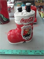 Coca-Cola boot cookie jar