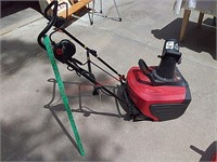 18" electric snow blower, works, but chute crank