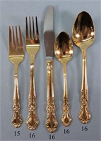 Cambridge Stainless Gold Tone Flatware