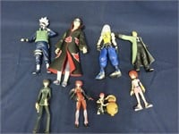 Lot of 8 Japanese Anime Game Figures