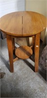Very heavy vintage table 29"h, probably oak