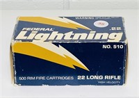 Federal Lightning 22LR, 500 Cartridges