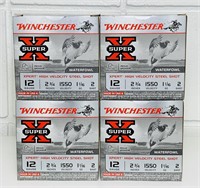 4 Boxes of Winchester SuperX Waterfoul, 12 Guage