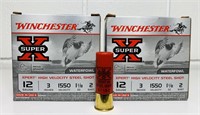 2 Boxes Winchester SuperX Waterfowl 12 Shotgun