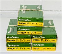 6 Boxes Remington 12ga Slugger 2 3/4” Shells