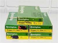 Remington 5 Boxes 12 Gauge 2 3/4” MAG Sluggers