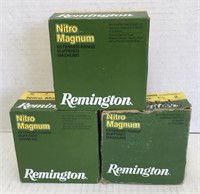 3 full boxes of Remington Nitro Magnum Extended
