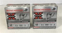 2 boxes of  Winchester 12 gauge 2 3/4 inch 2