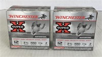 2 boxes of Winchester 12 gauge 2 3/4 inch 2 shot.