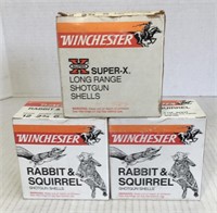 2 boxes of Winchester Rabbit and Squirrel 12