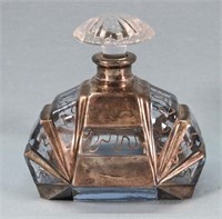 Antique Silver Deposit Perfume Bottle