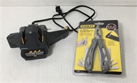 Electric knife sharpener and new Stanley 12 in 1