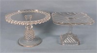 (2) EAPG Cake Stands