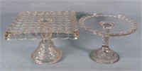 (2) EAPG Cake Stands