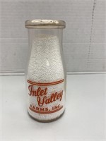 "Inlet Valley Farms" Half Pint Milk Bottle