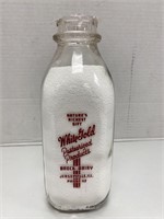 "Brock Dairy" Quart Milk Bottle