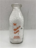 "Marten's Dairy" Quart Milk Bottle