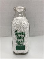 "Economy Dairy" Quart Milk Bottle