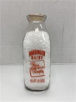 "Hardinger Dairy" Quart Milk Bottle