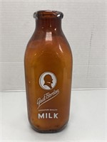 "Gail Borden Milk" Quart Milk Bottle