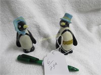 Ceramic Arts “Mr. & Mrs. Penguin” - Both 4”H;